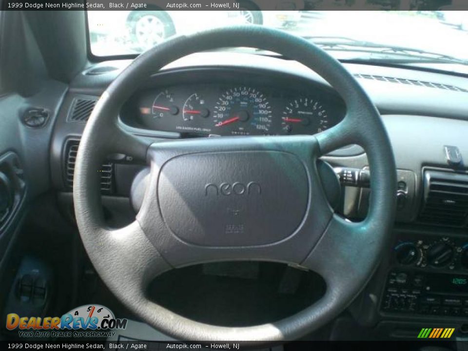 1999 Dodge Neon Highline Sedan Black / Agate Photo #15