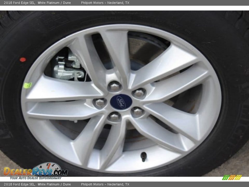 2018 Ford Edge SEL White Platinum / Dune Photo #4