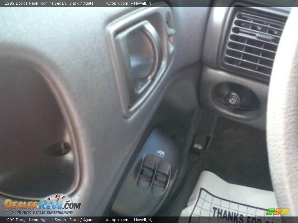 1999 Dodge Neon Highline Sedan Black / Agate Photo #17