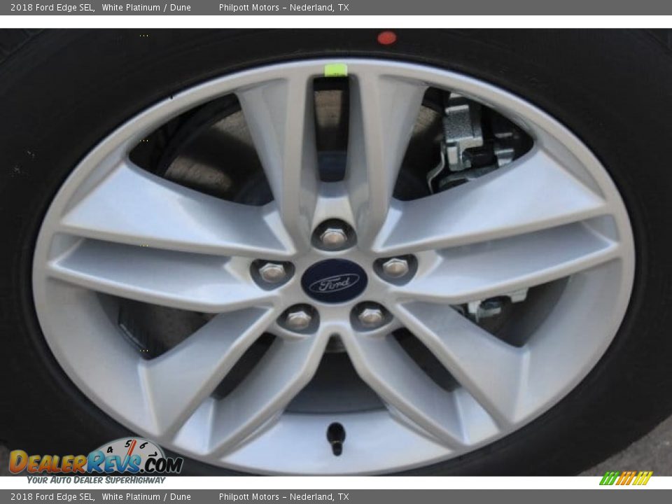 2018 Ford Edge SEL White Platinum / Dune Photo #11