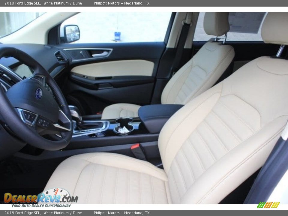 2018 Ford Edge SEL White Platinum / Dune Photo #15