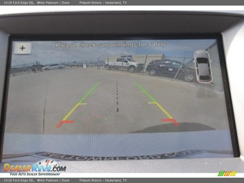 2018 Ford Edge SEL White Platinum / Dune Photo #17