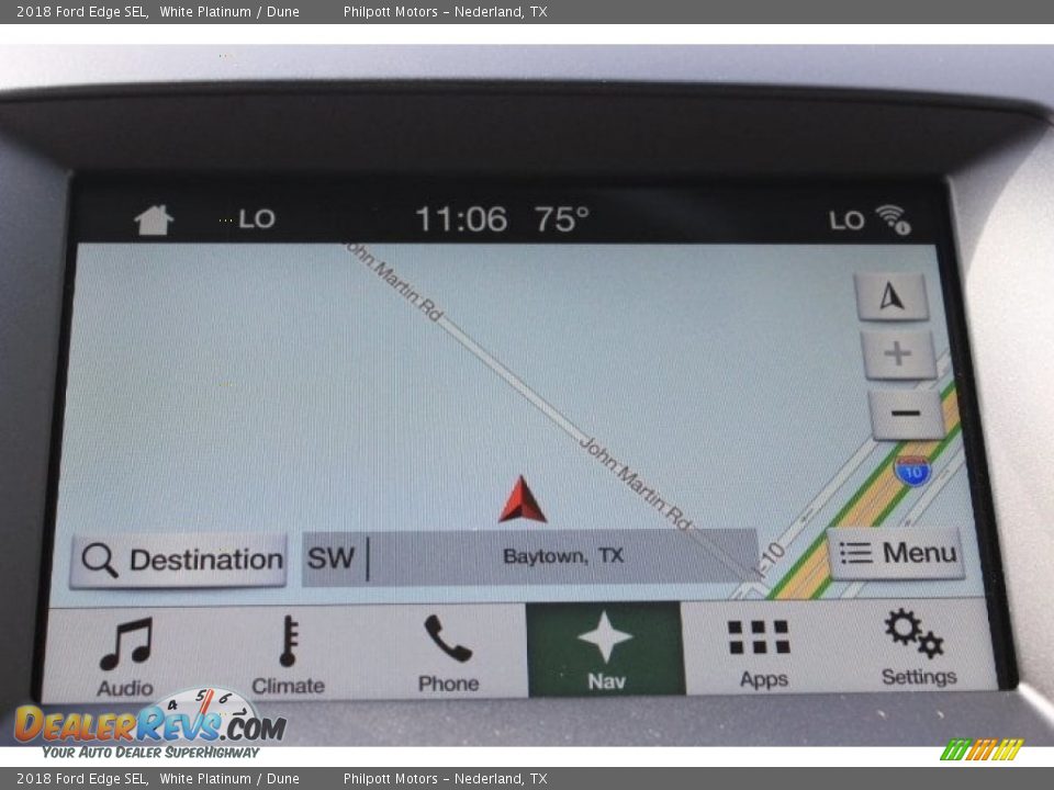 2018 Ford Edge SEL White Platinum / Dune Photo #18