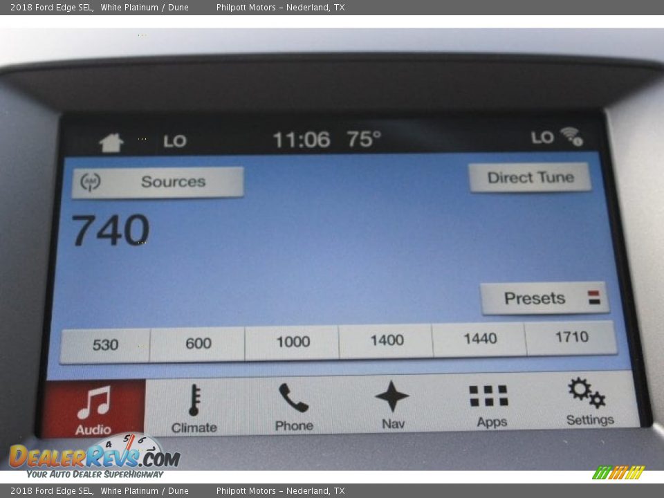 2018 Ford Edge SEL White Platinum / Dune Photo #19