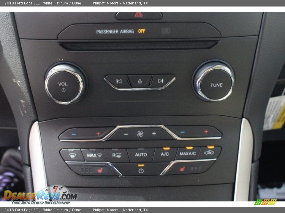 2018 Ford Edge SEL White Platinum / Dune Photo #20
