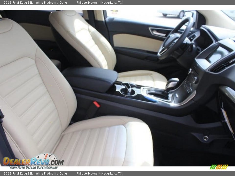 2018 Ford Edge SEL White Platinum / Dune Photo #34