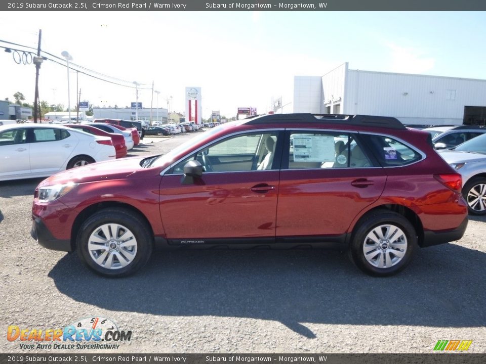 2019 Subaru Outback 2.5i Crimson Red Pearl / Warm Ivory Photo #7