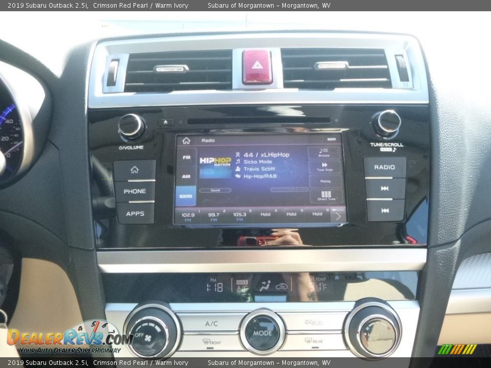 2019 Subaru Outback 2.5i Crimson Red Pearl / Warm Ivory Photo #15