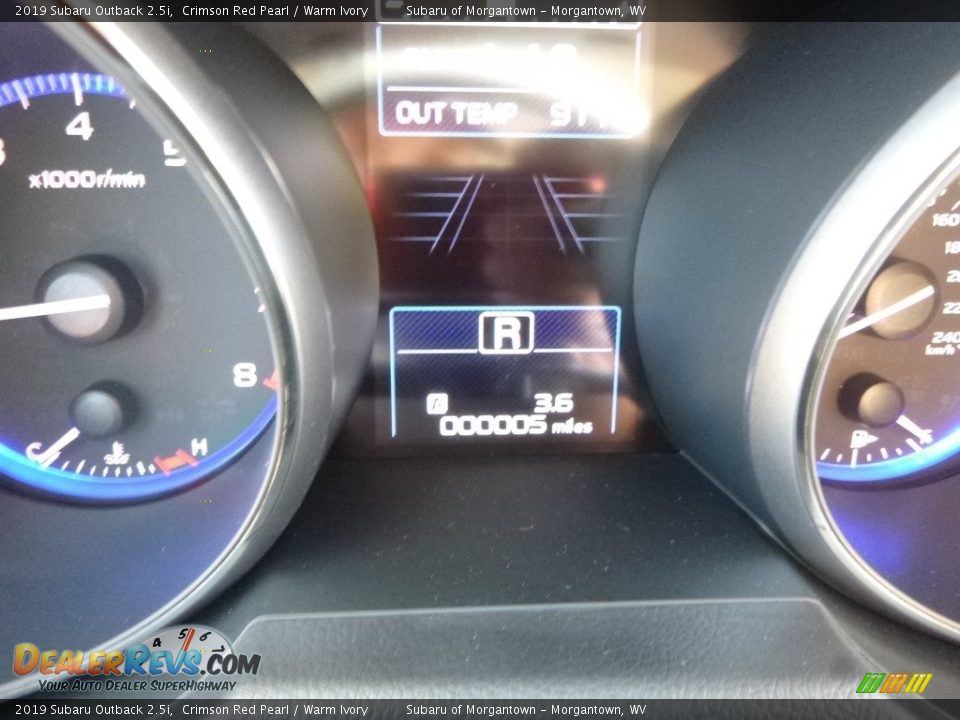 2019 Subaru Outback 2.5i Crimson Red Pearl / Warm Ivory Photo #19