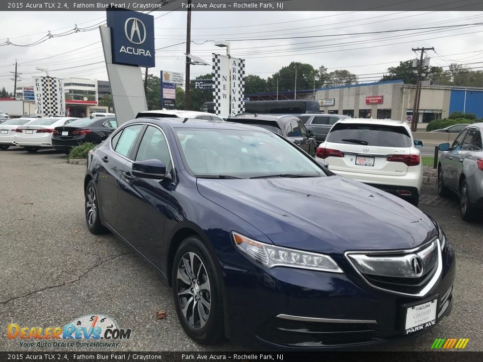 2015 Acura TLX 2.4 Fathom Blue Pearl / Graystone Photo #1