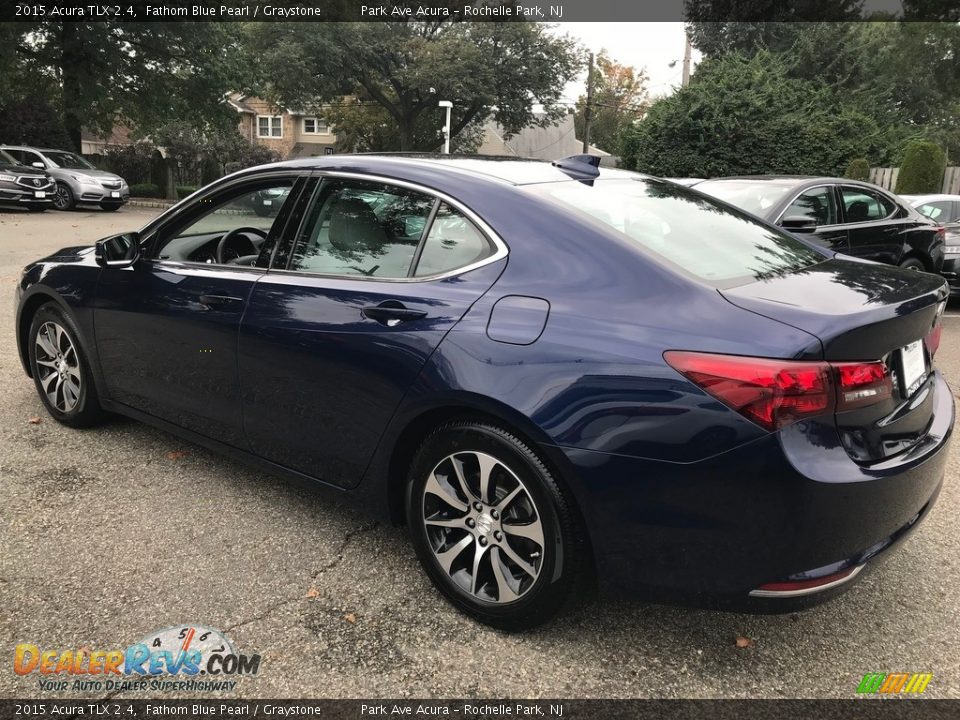 2015 Acura TLX 2.4 Fathom Blue Pearl / Graystone Photo #5