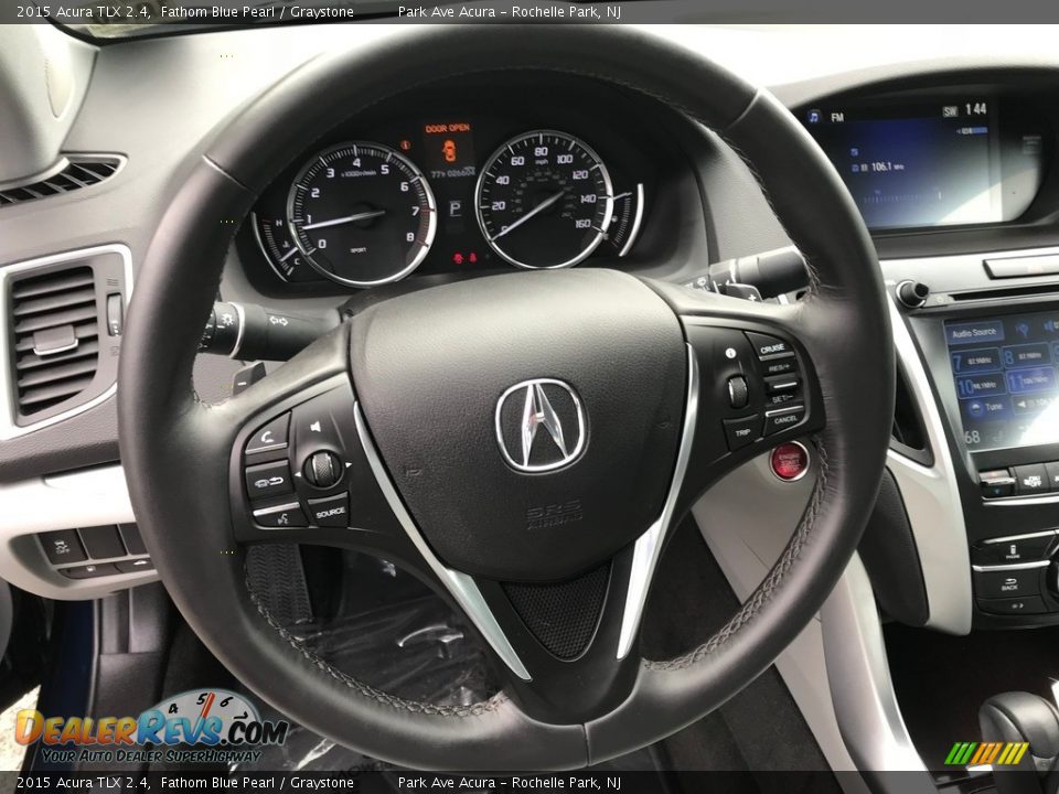 2015 Acura TLX 2.4 Fathom Blue Pearl / Graystone Photo #9