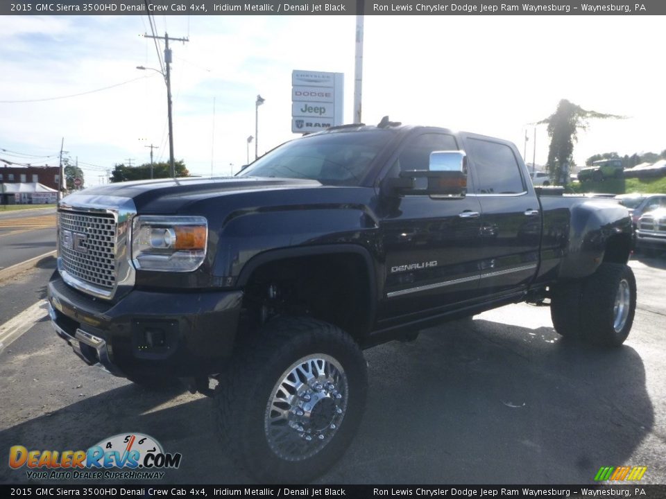 2015 GMC Sierra 3500HD Denali Crew Cab 4x4 Iridium Metallic / Denali Jet Black Photo #1