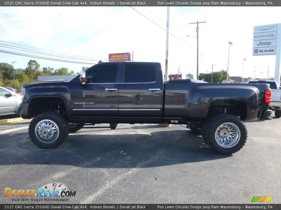 2015 GMC Sierra 3500HD Denali Crew Cab 4x4 Iridium Metallic / Denali Jet Black Photo #2