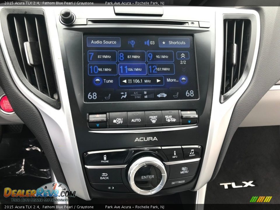 2015 Acura TLX 2.4 Fathom Blue Pearl / Graystone Photo #11