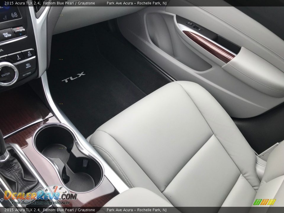 2015 Acura TLX 2.4 Fathom Blue Pearl / Graystone Photo #12