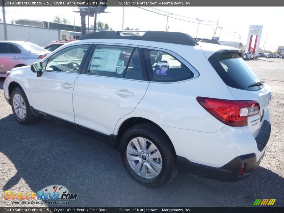2019 Subaru Outback 2.5i Crystal White Pearl / Slate Black Photo #6