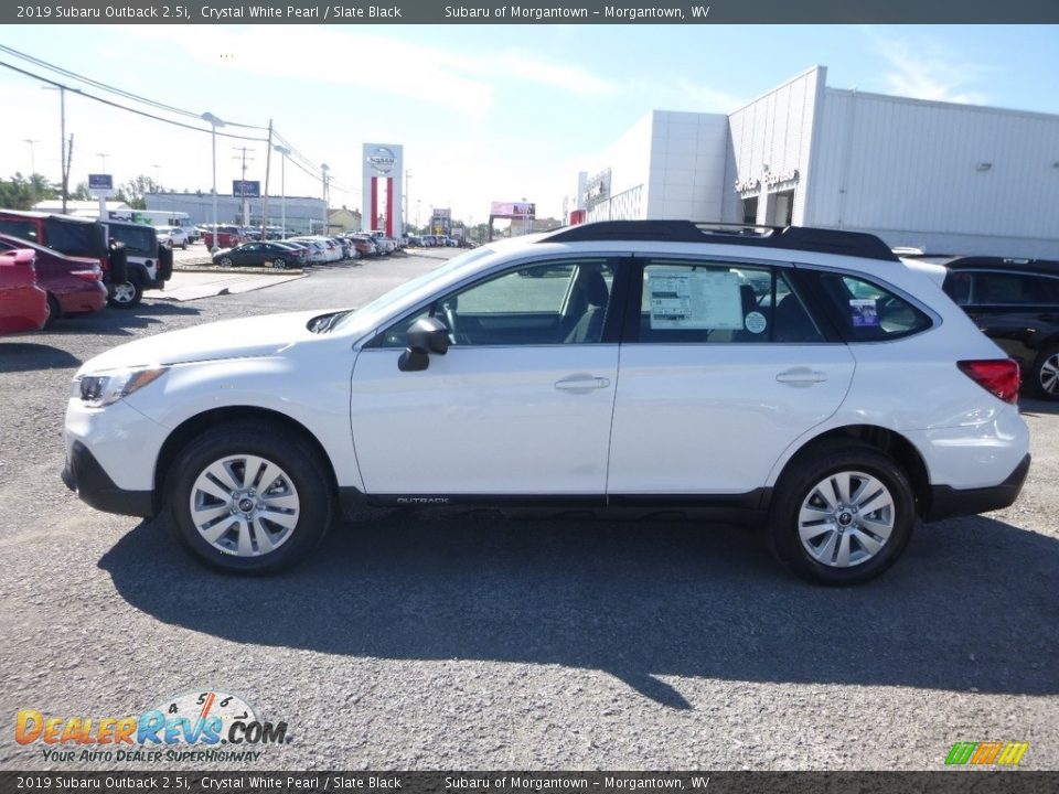 2019 Subaru Outback 2.5i Crystal White Pearl / Slate Black Photo #7