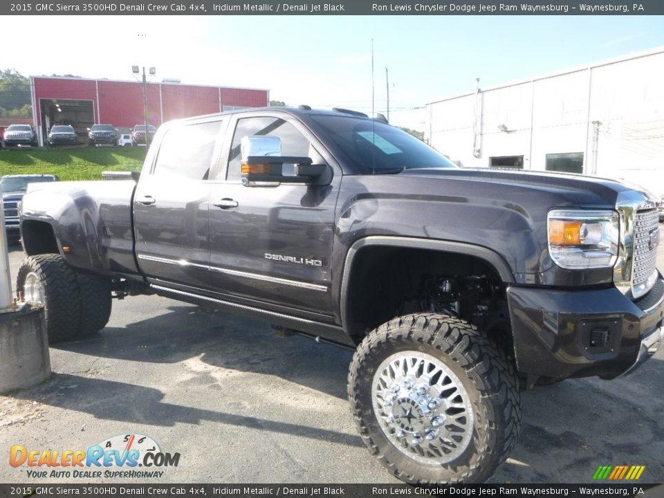 2015 GMC Sierra 3500HD Denali Crew Cab 4x4 Iridium Metallic / Denali Jet Black Photo #8