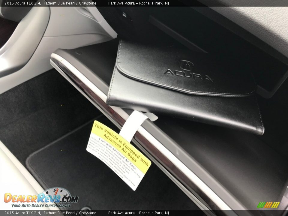 2015 Acura TLX 2.4 Fathom Blue Pearl / Graystone Photo #18
