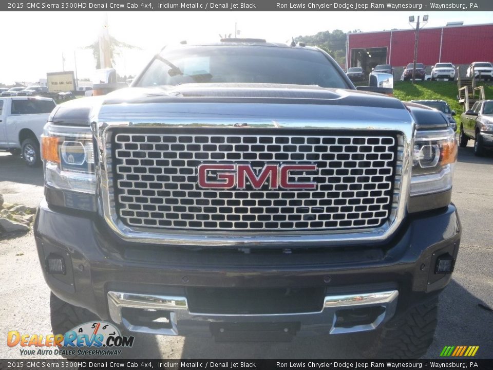 2015 GMC Sierra 3500HD Denali Crew Cab 4x4 Iridium Metallic / Denali Jet Black Photo #9