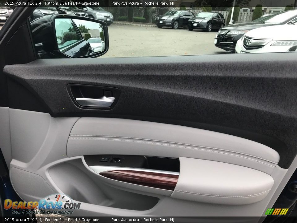 2015 Acura TLX 2.4 Fathom Blue Pearl / Graystone Photo #21