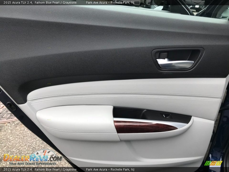 2015 Acura TLX 2.4 Fathom Blue Pearl / Graystone Photo #22