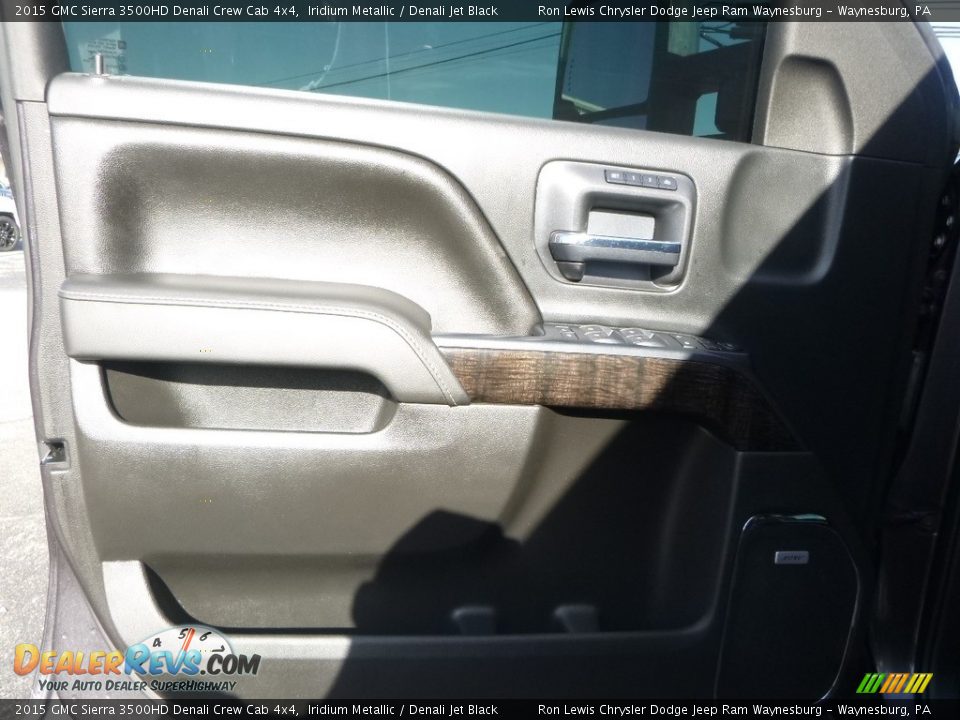 2015 GMC Sierra 3500HD Denali Crew Cab 4x4 Iridium Metallic / Denali Jet Black Photo #13