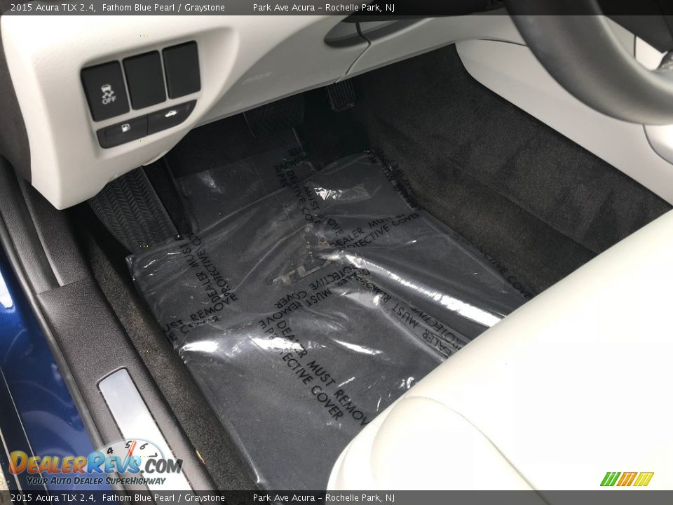 2015 Acura TLX 2.4 Fathom Blue Pearl / Graystone Photo #24