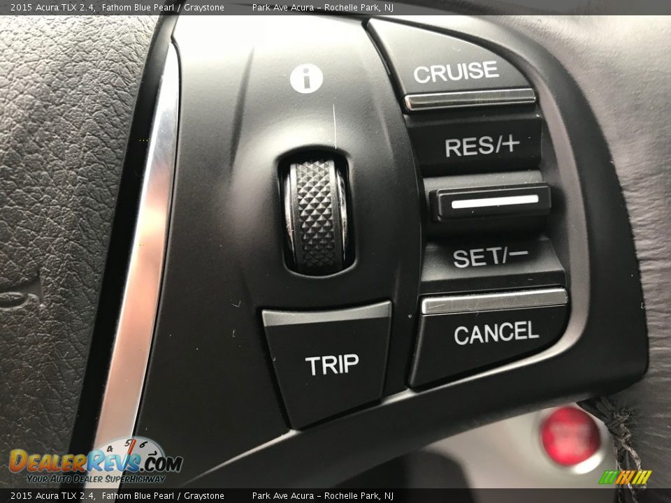 2015 Acura TLX 2.4 Fathom Blue Pearl / Graystone Photo #26