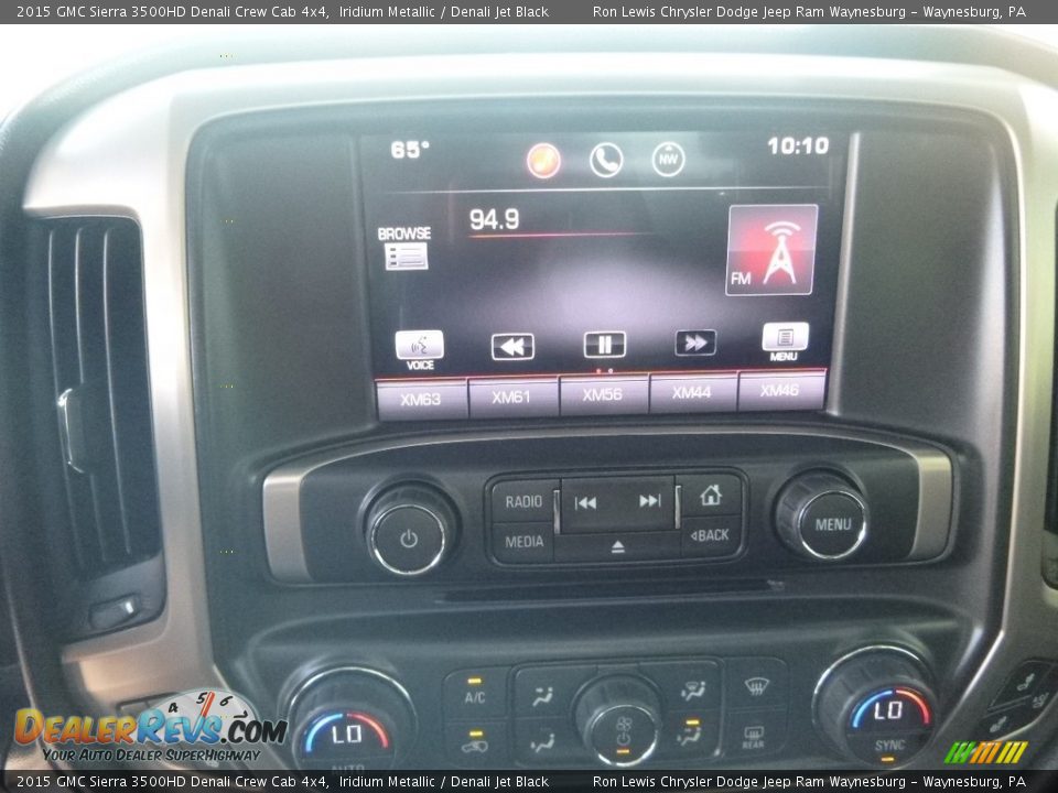 2015 GMC Sierra 3500HD Denali Crew Cab 4x4 Iridium Metallic / Denali Jet Black Photo #16