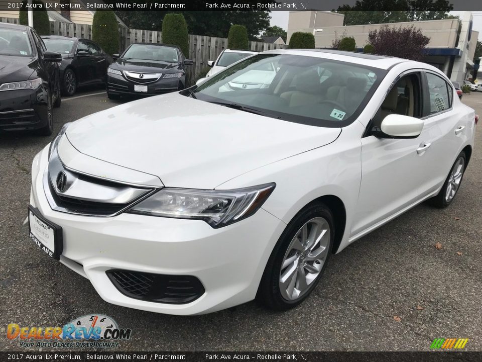 2017 Acura ILX Premium Bellanova White Pearl / Parchment Photo #3