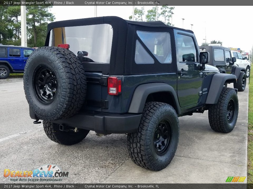 2017 Jeep Wrangler Sport 4x4 Rhino / Black Photo #5