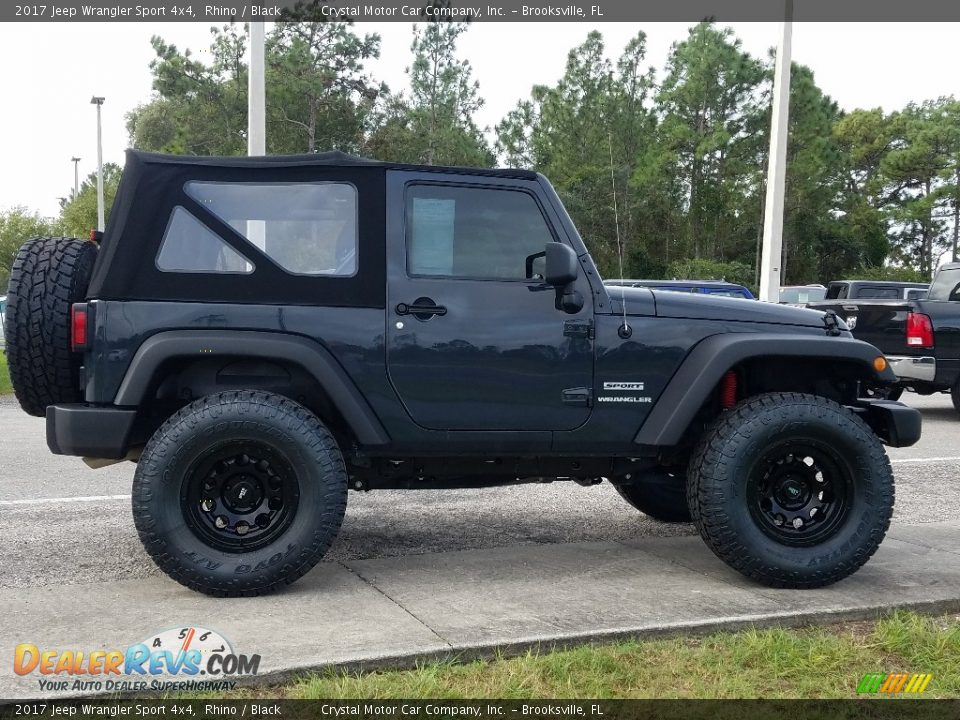 2017 Jeep Wrangler Sport 4x4 Rhino / Black Photo #6