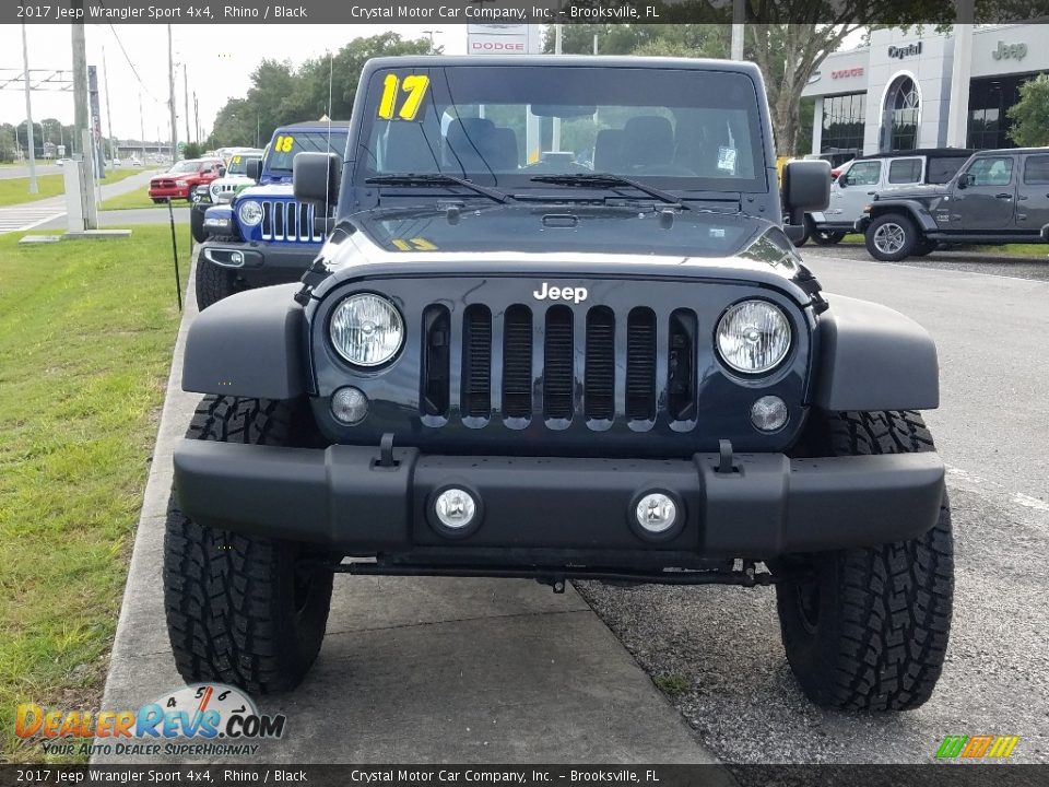 2017 Jeep Wrangler Sport 4x4 Rhino / Black Photo #8