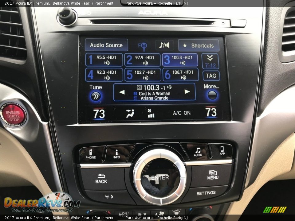 2017 Acura ILX Premium Bellanova White Pearl / Parchment Photo #10