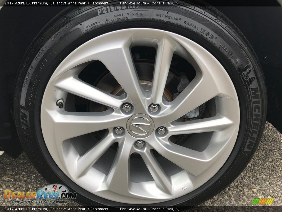 2017 Acura ILX Premium Bellanova White Pearl / Parchment Photo #17
