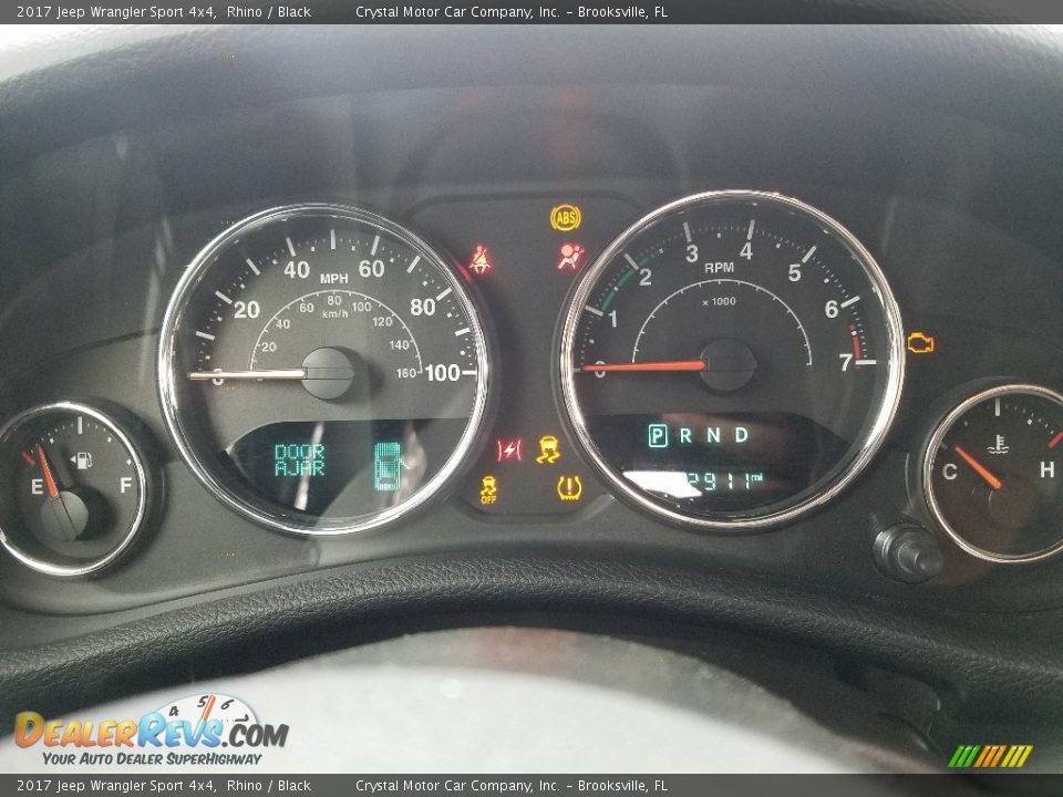 2017 Jeep Wrangler Sport 4x4 Rhino / Black Photo #14