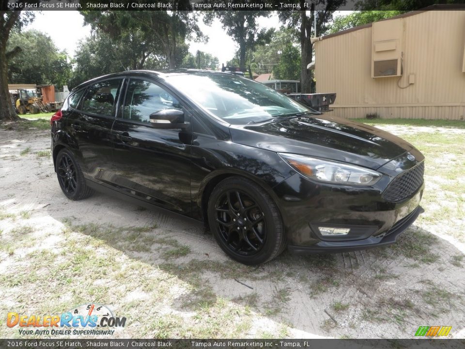 2016 Ford Focus SE Hatch Shadow Black / Charcoal Black Photo #2