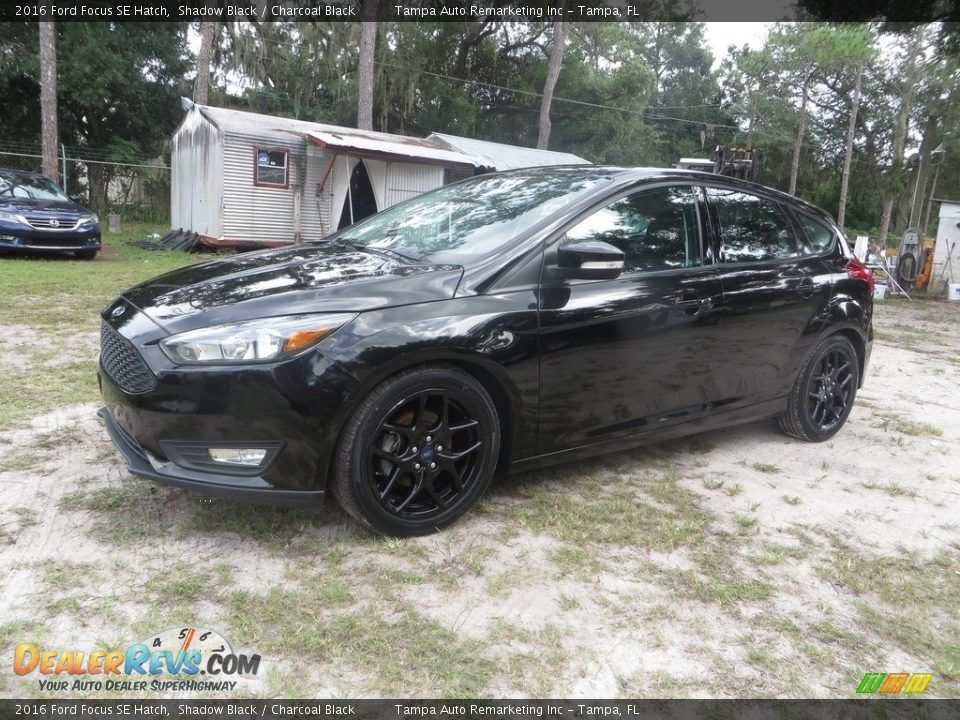 2016 Ford Focus SE Hatch Shadow Black / Charcoal Black Photo #3