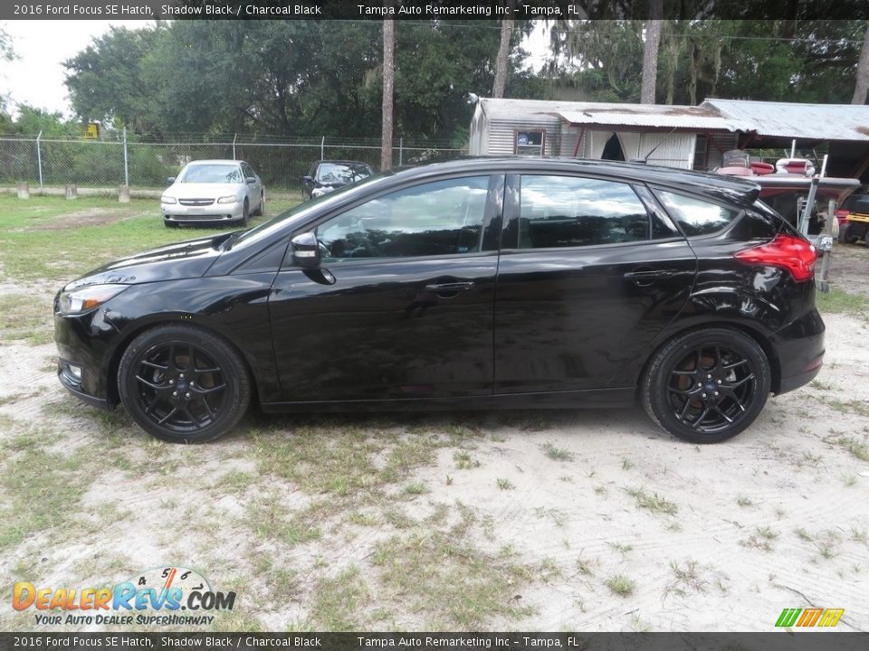 2016 Ford Focus SE Hatch Shadow Black / Charcoal Black Photo #4