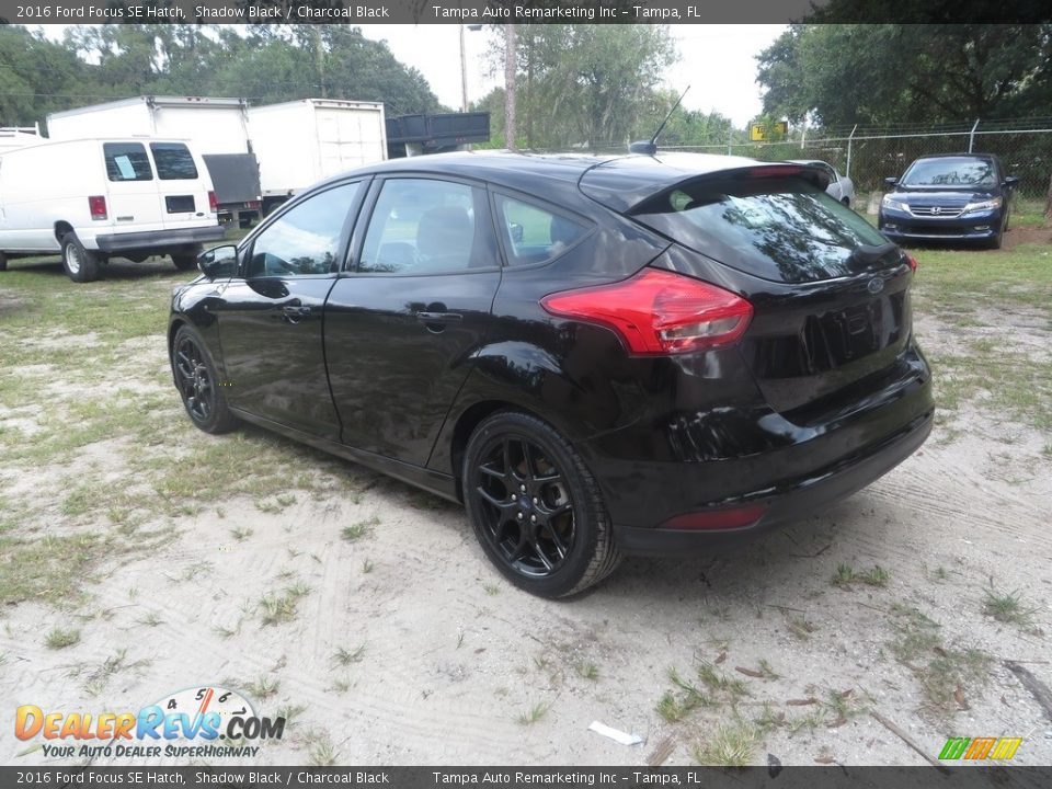 2016 Ford Focus SE Hatch Shadow Black / Charcoal Black Photo #6