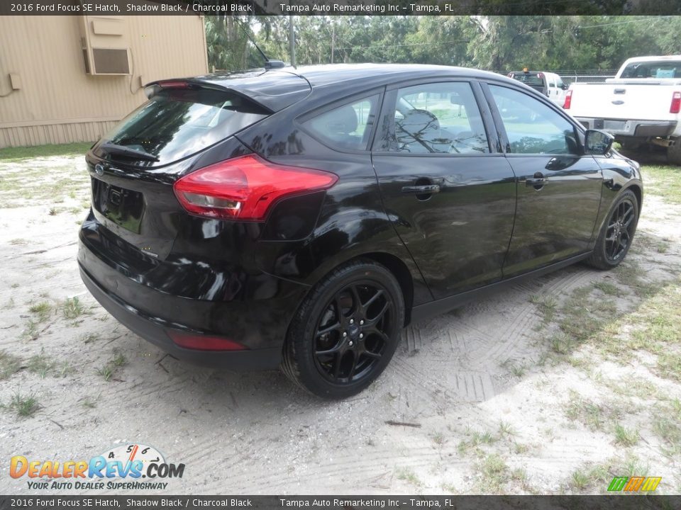 2016 Ford Focus SE Hatch Shadow Black / Charcoal Black Photo #7