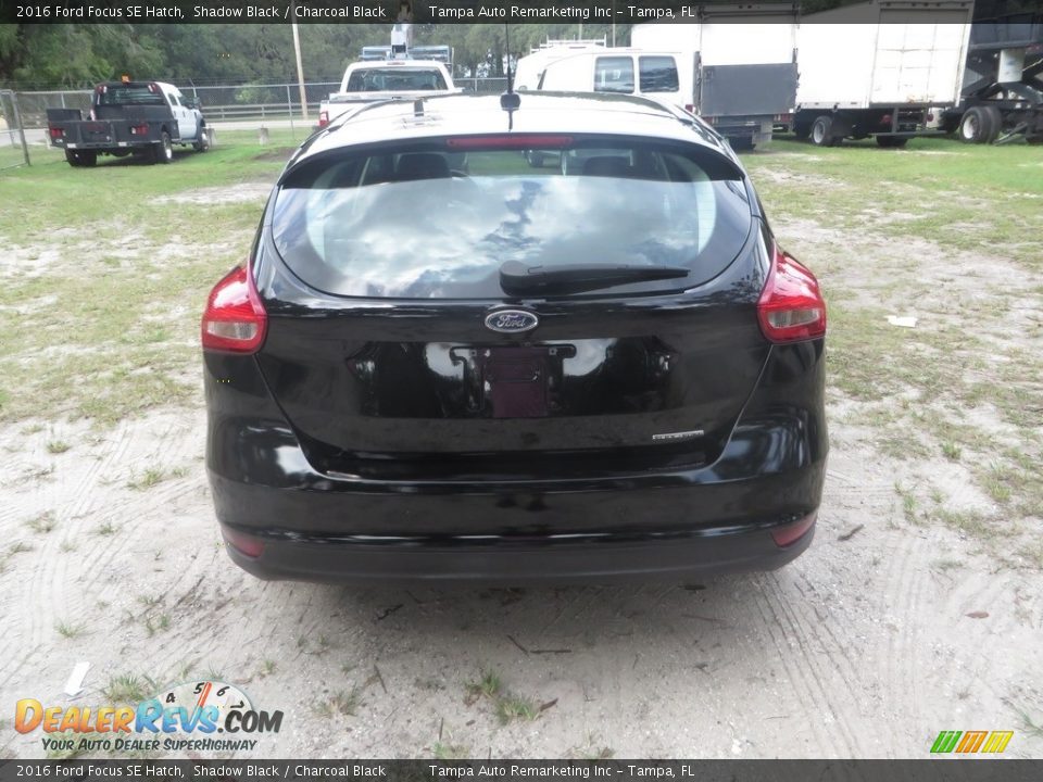 2016 Ford Focus SE Hatch Shadow Black / Charcoal Black Photo #8