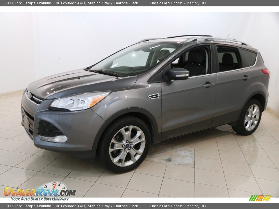 2014 Ford Escape Titanium 2.0L EcoBoost 4WD Sterling Gray / Charcoal Black Photo #3