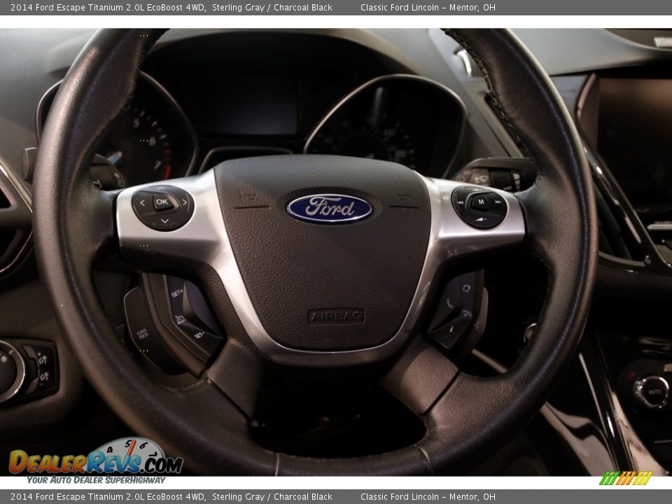 2014 Ford Escape Titanium 2.0L EcoBoost 4WD Sterling Gray / Charcoal Black Photo #7