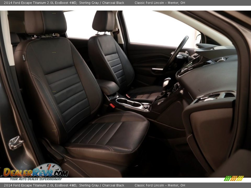 2014 Ford Escape Titanium 2.0L EcoBoost 4WD Sterling Gray / Charcoal Black Photo #15
