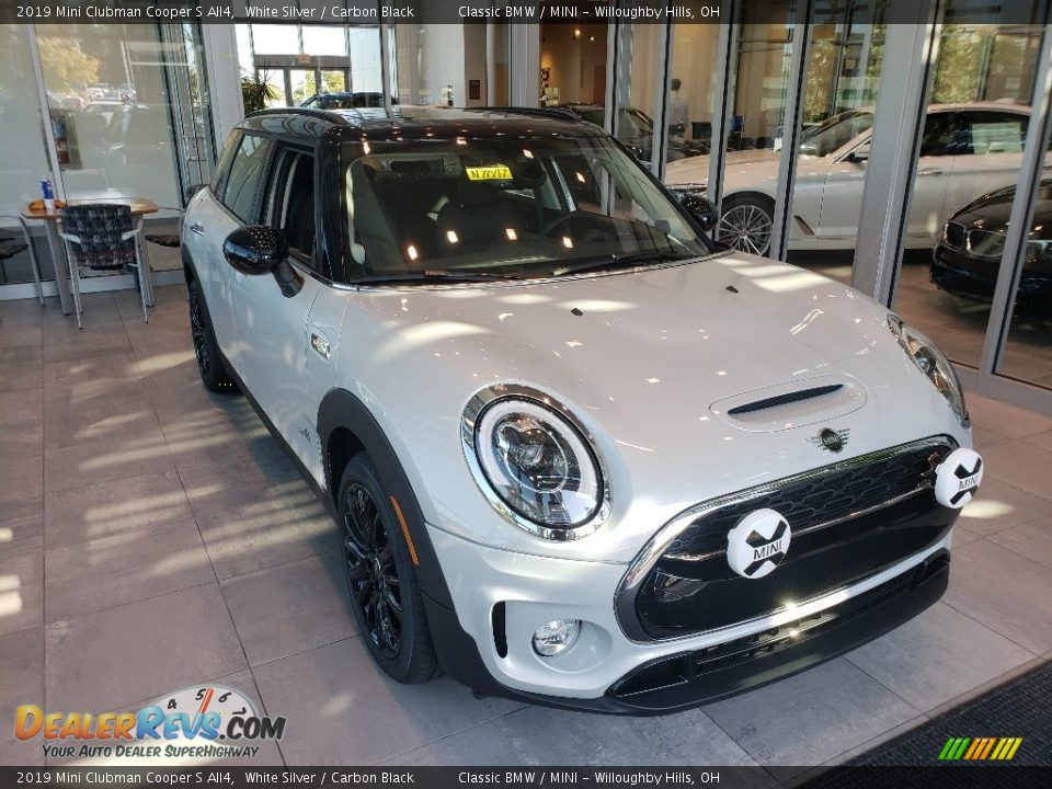 2019 Mini Clubman Cooper S All4 White Silver / Carbon Black Photo #1