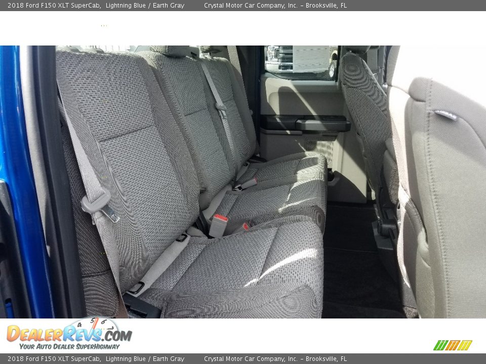 2018 Ford F150 XLT SuperCab Lightning Blue / Earth Gray Photo #10