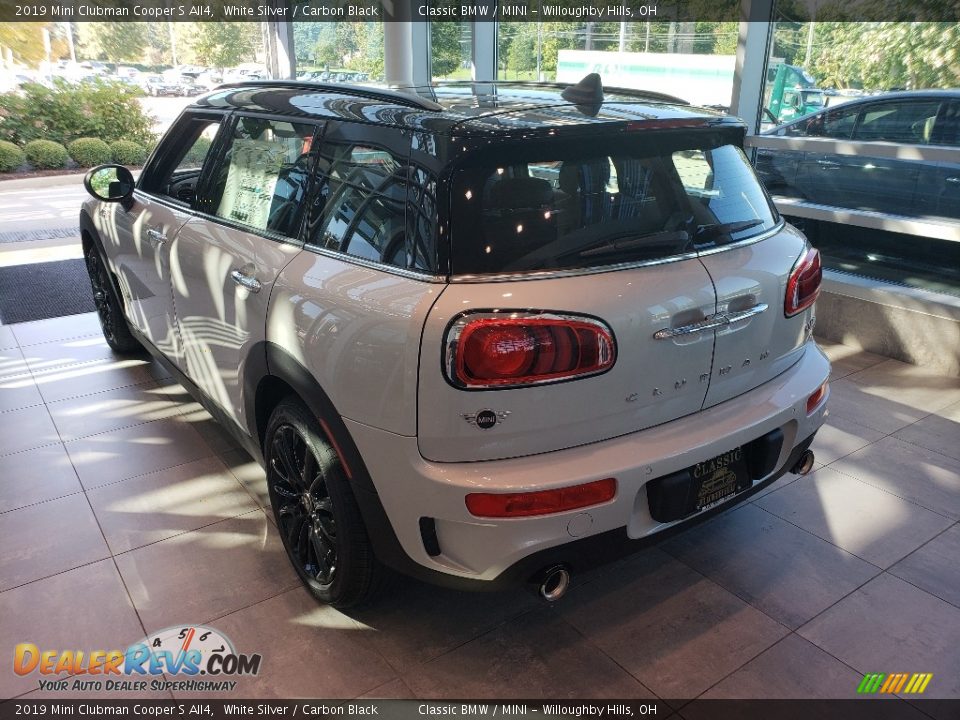 2019 Mini Clubman Cooper S All4 White Silver / Carbon Black Photo #2